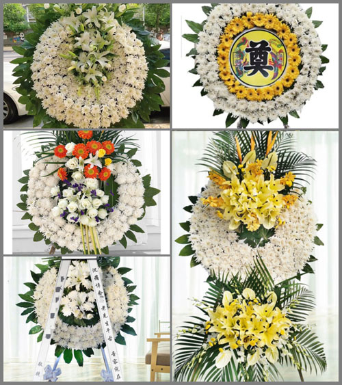 湖北黄冈市英山县南河镇坪上垸村花圈速递